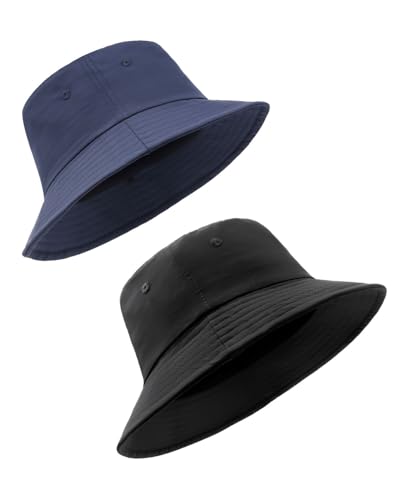 Image of XXL XL L Bucket Hat For Big Heads,M S Quick-Dry Travel Sun Hat With Chin Strap,Lightweight Summer Fisherman Hat Packable
