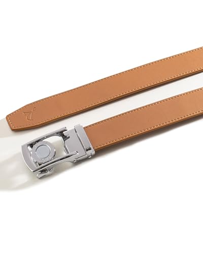 Image of Dartee Men's Golf Belt - Leather Ratchet Belt with Ball Marker, One-Size Adjustable Fit, Course and Casual Wear