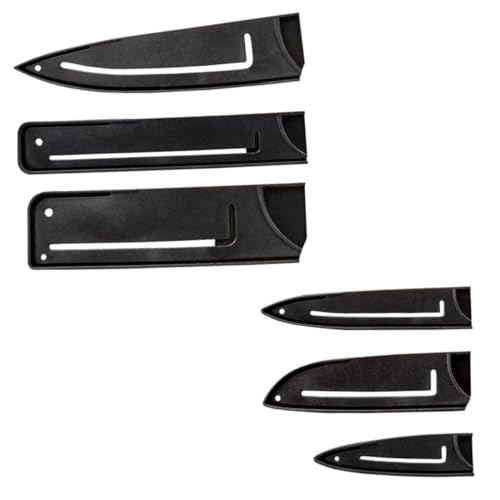 Hemobllo 6 pezzi Proteggi da Cucina Custodie in Plastica Trasparente Guaina Antitaglio per Utensili Professionali Copri Sicuri per Uso Quotidiano in Cucina