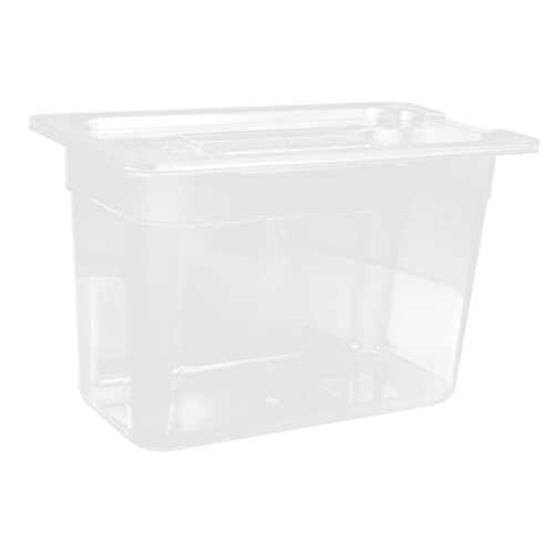 Cabilock 1Pc Transparent Slow Cooker Bin Convenient Storage Case for Sous Vide Cooking Minimizes Heat Loss Ergonomic Design for Long Cooking and Easy Use