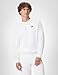 Nike Men's Club Fleece Crew Sweatshirt, White/Black, Large
