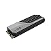 Silicon Power 4TB US75 Nvme PCIe Gen4 M.2 2280 SSD R/W Up to 7,000/6,500 MB/s with Heatsink (SP04KGBP44US7505AC)
