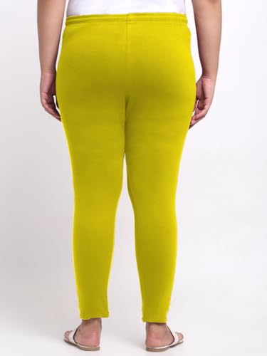 Image of Soft Cotton Ankle Lenght Solid Regular and Plus 35 Colours Leggings for Womens and Girls (Sizes :- M to 6XL)