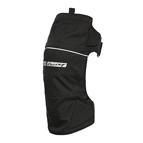 Image of TVS Knee Guards for Bikers-CE Level 2 Certified Impact Resistance, Enhanced Visibility with Reflective Accents, Adjustable & Comfort Fit, 600D Polyester, Breathable for Long Rides