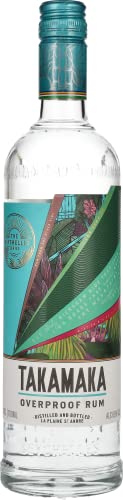 Takamaka I Overproof Rum I 700 ml Flasche I 69% Volume I Klassischer Weisser-Rum Blanc von den Seychellen