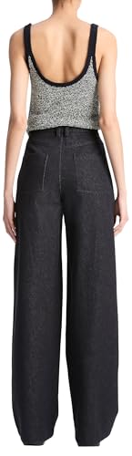 Vince Women's High Waist Cotton Twill Wide Leg3