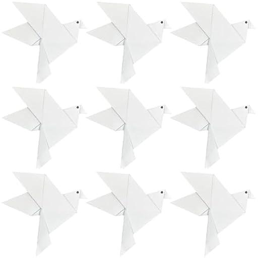 HAOBIN 36 piezas Palomas de la paz Origami Paloma Origami Papel Plegadas De Papel De Origami hecho a mano papel manualidades Para Fiesta de Boda Fondo Decoración Hogar | Ya disponible en tu tienda friki favorita! En mundofriki.es!