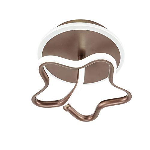 Lampe de salon LED CRODY plafonnier design étoile en verre et métal pour loft chic et couloir