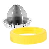 STOBAZA Manuelle Zitronenpresse Handlicher Saftpressdeckel für Orangen und Zitronen Ergonomischer Griff Robust für Haus und Gewerbe Saftgewinnung ohne Kraftaufwand