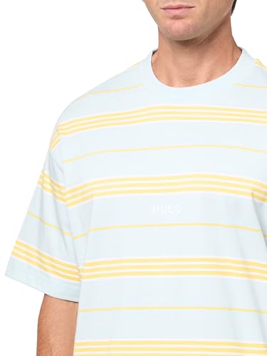 HUGO Men's Engineered Stripe Cotton T-Shirt3