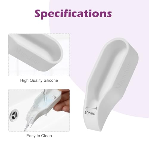 Image of Magicfour Silicone Paint Brush Rest Holder for Watercolor Oil Acrylic Painting Brush, 3 Pcs Artist Brush Holder Caddy Organizer Solution for Painting Accessories- Space Saving Design