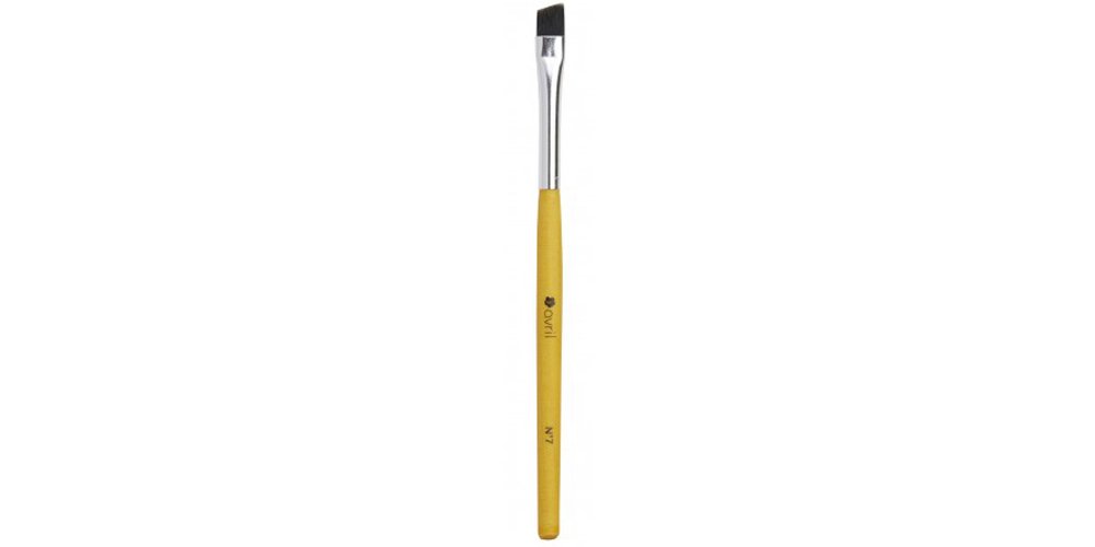 Avril "Pro" Flat Beveled Brush for Eyelid and Eyeliner #7, Yellow