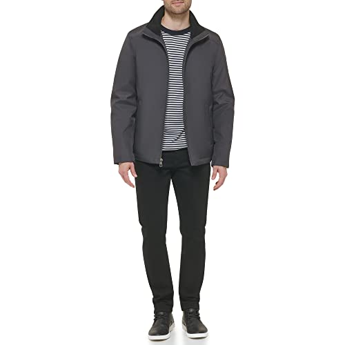 Image of Calvin Klein Men's Stand Collar Poly Jacket