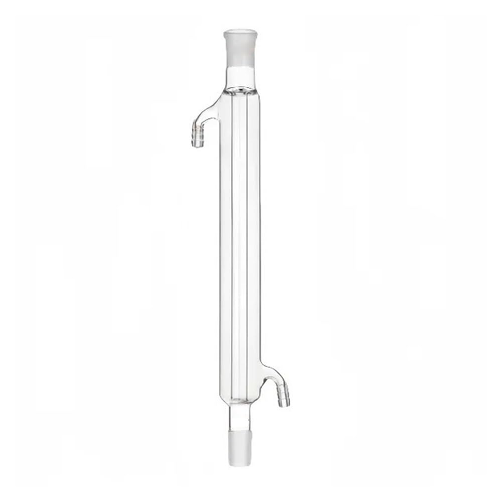 Borokrzemowa kolumna kondensatorowa prosta 300-600 mm, połączenie 14-29 x 2, kondensator rurowy z przyłączem do eksperymentów (H300 x 19 x 19 mm)