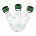 Chemglass MW-59-02 Series MW-59 Minim-Ware Round Bottom Flask, 3-Neck RBF, 50 mL