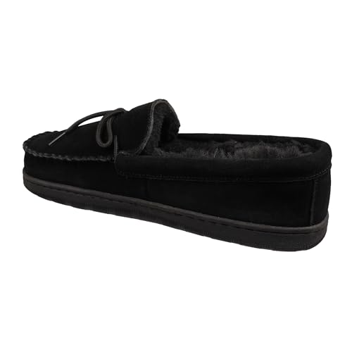Lamo Men's Theo Moccasins for Men - Premium Suede Upper, Luxurious Faux Fur Lining, Ortholite Foam Footbed with Australian Sheepskin, TPR Outsole - The New Upgraded Men's Moc2
