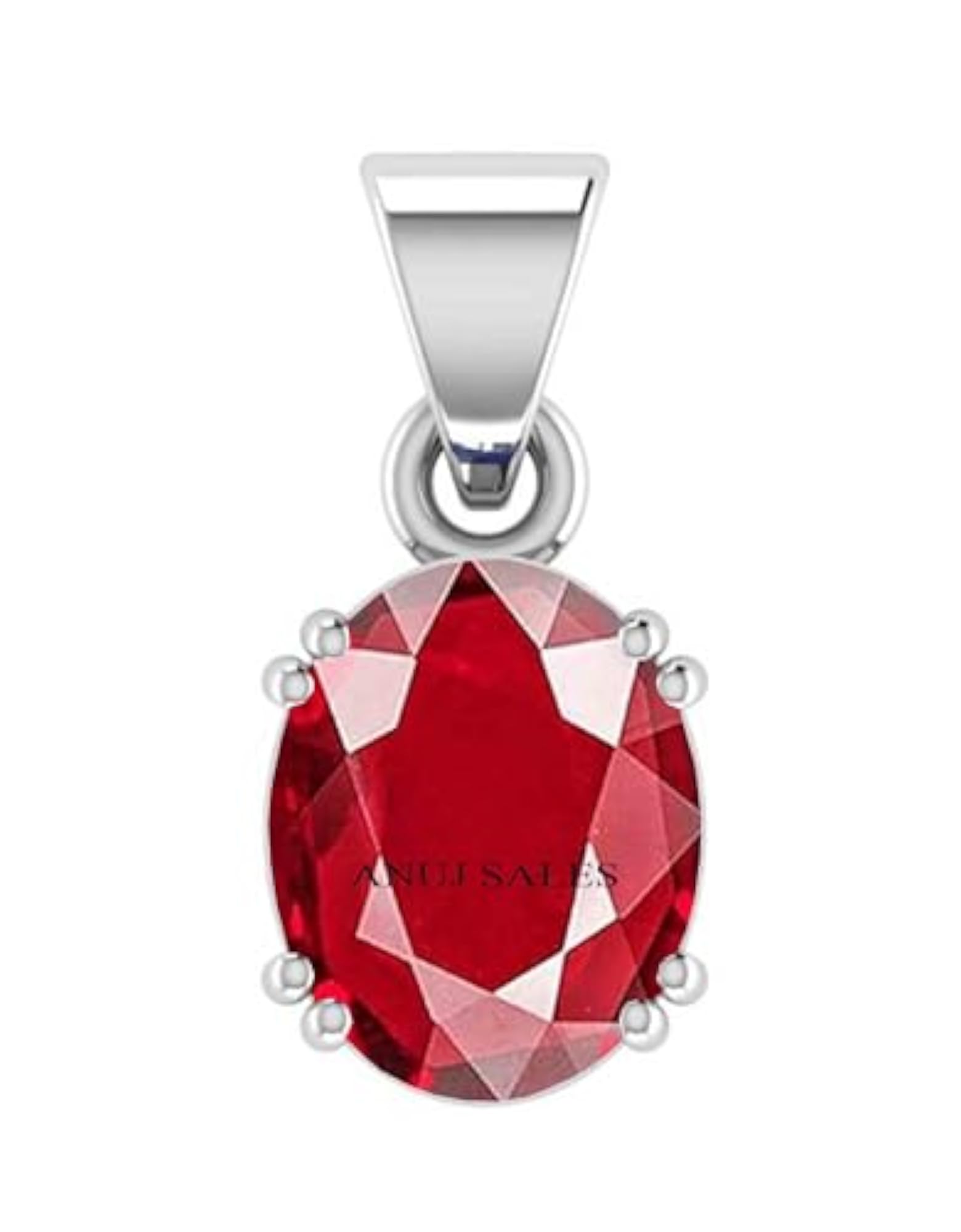 Ruby Pendant 15.25 Ratti Certified Burma Ruby Locket, Astrological Gift