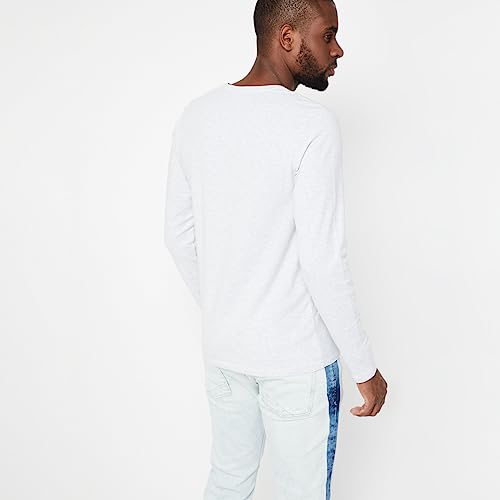 Image of Bossini Men Cotton Lycra Regular Fit Solid T Shirt