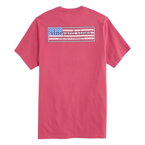 vineyard vines Mens Classic USA Logo Box Short-Sleeve Pocket Tee