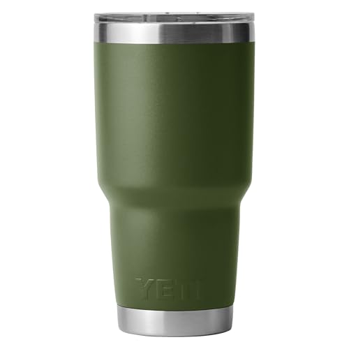 Image of YETI Rambler 30 oz Tumbler, Stainless Steel, Vacuum Insulated with MagSlider Lid, Highlands Olive