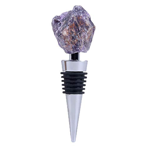 Luxury Now - Wine Bottle Stoppers | Champagne Saver Sealer | Natural Crystal Stone | Decorative Crystal Whiskey | Gemstone Preserve For Wedding Gift & Decoration #TOP4