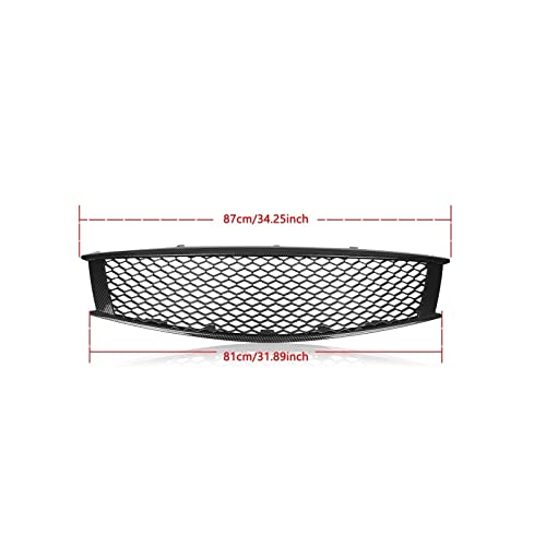 Rejilla de parachoques delantero para Infiniti G37 de 2 puertas (2008-2013) en negro brillante 2