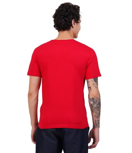 Image of Men's Super Combed Cotton Round Neck Half Sleeve T-Shirt | Soft Breathable Cotton Fabric | Stylish Comfortable Wearfor Men | Quality Regular Fit