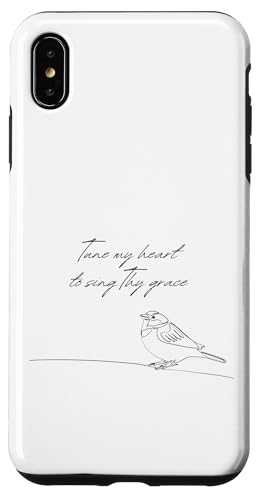 Tune My Heart To Sing Thy Grace Bird Come Thou Fount�^���� �X�}�z�P�[�X iPhone XS Max �p