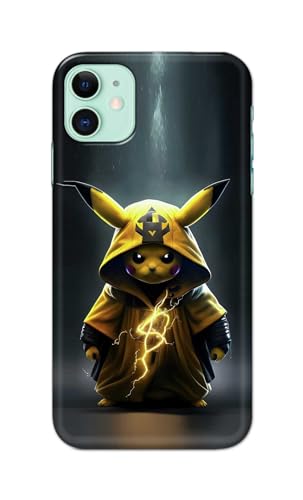 Image of PRINTFIDAA Printed Hard Back Cover Case for Apple iPhone 11 Back Cover (Cartoon Cat) -112