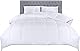 Utopia Bedding Bettdecke 200x200 cm, Mikrofaser Ganzjahresbettdecke mit Eckschlaufen, Steppdecke mit Hohlfaserfüllung 200 GSM (Weiß)