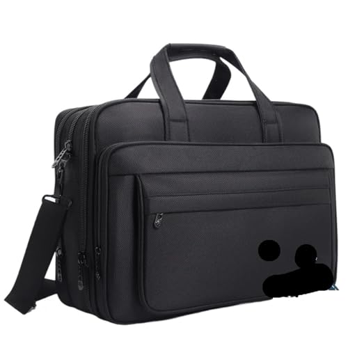 Maletín de gran capacidad para hombre bolsa hombro ordenador portátil 15.6 bolsos lona oficina