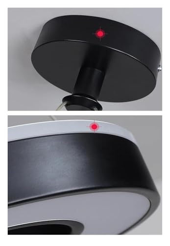 Lustre LED circulaire à diffusion blanc froid pour chambre et salon - 5