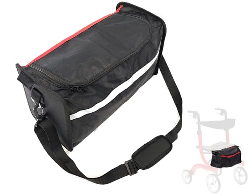 10266 Nitro rollator Walker Bag,Shoulder Bag,Replacement Bag for Nitro Aluminum Rollator and Transport Chair Combination Unit,Comes with Shoulder Strap for Carrying.1026633,1026610,Black,1Ea