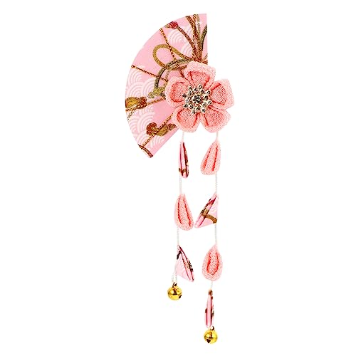 COLLBATH 日式和風布製桜花 髪飾り 耐久性素材使用 手作り和服 髪留め 女性