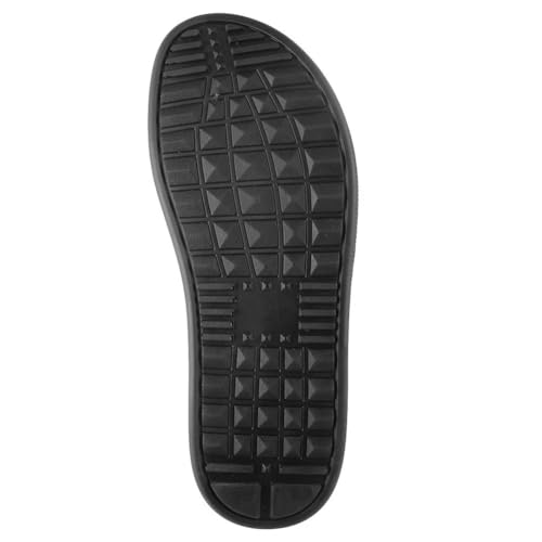 Image of Men Genuine Leather Slippers | Handcrafted Luxury Slides with Cushioned Sole & Anti-Slip Grip | Stylish Indoor Outdoor Footwear (BK)-(Series)-403