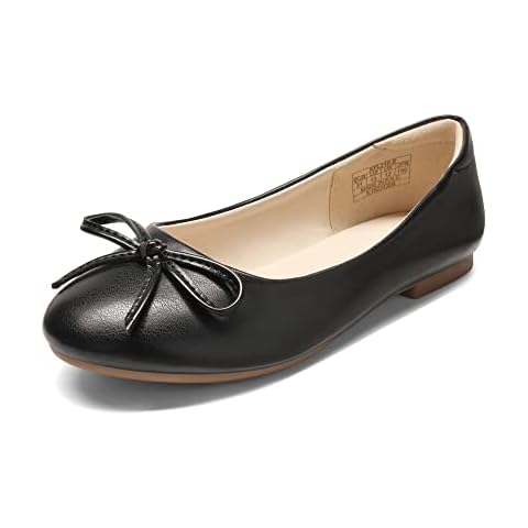 DREAM PAIRS Kids Bailarinas Zapatos para Niña Mary Jane Zapatos de Vestir Negro Cover