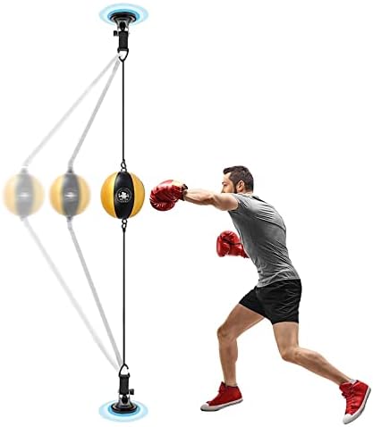 LILANAI Hanging Punching Speed Bags, Lightweight Portable Boxing Bag, Double Ended Doorway Reflex Bag, for Strong Relief Stress/Fitness