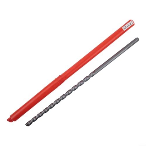 Broca de mampostería de 300 mm con vástago triangular para hormigón ligero, piedra caliza, piedra natural y artificial, 6/8/10/12 mm compatible con (12 x 350 mm)