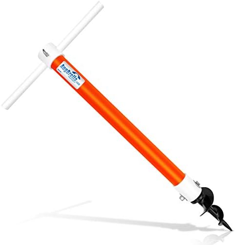 AugHog Products LLC AugBrella Commercial Beach Umbrella Sand Anchor Holder (Orange)