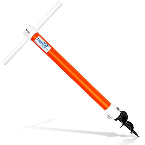 Aughog Products Llc Augbrella Commercial Beach Umbrella Sand Anchor Holder (Orange) #TOP13