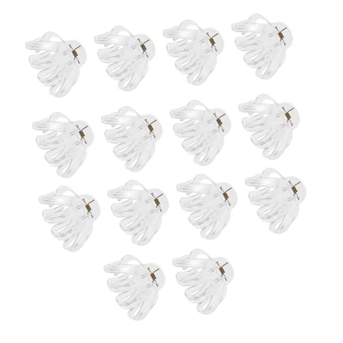 15 Pinces à Cheveux Transparente Grandes Griffes pour Chignon Plastique