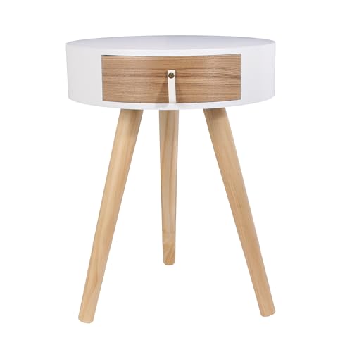 mesitas de noche redondas Marca HOME DECO FACTORY