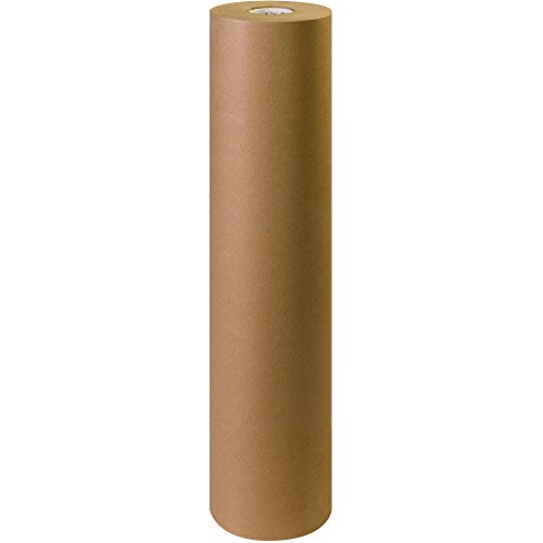 BOX USA Rollo de papel kraft marrón, 40 #, 101,6 x 900 ', 100 % papel reciclado, ideal para enviar, embalar, mover, envolver regalos, manualidades, dunnage y paquetes