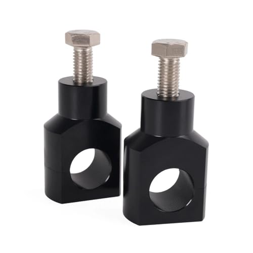 Moto Pontet Guidon Rehausse Pontet Collier de serrage guidon en aluminium noir 25 mm pour rehausseur universel pour motos