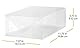 Whitmor Women’s Shoe Box Set of 4 Clear Vue Damen Schuhbox 4er Set, Kunststoff, weiß, 4