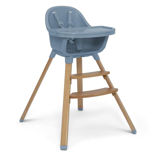 Image of Delta Children - babyGap Otto 3-in-1 High Chair - High Chair Converts to Toddler Dinning Chair and Booster Seat - Dishwasher Safe Meal Tray - FSC-Certified Wood, Blue