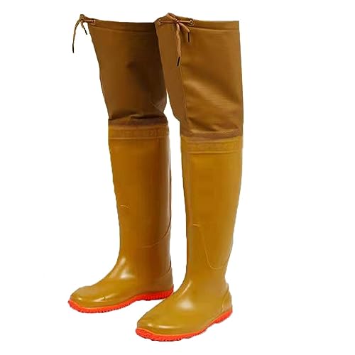 Hip Waders 60cm/23.6in High PVC Waterproof Buttocks For Waders, Men's And Women's Outdoor Fishing And Hunting Hip Boots