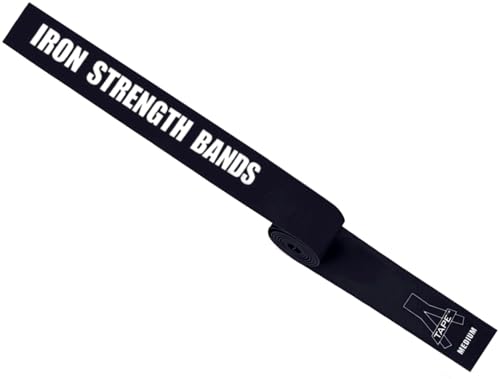 Image of A-TAPE Muscle Floss Bands (5' Ft Long X 2 inch inch Width)- Compression Bands - for Improving Movement, Increasing Circulation & Reducing Soreness (Black (Medium))