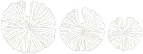 Creative Co-Op Handmade White Coral Shaped Paper & Metal Wall Déc...