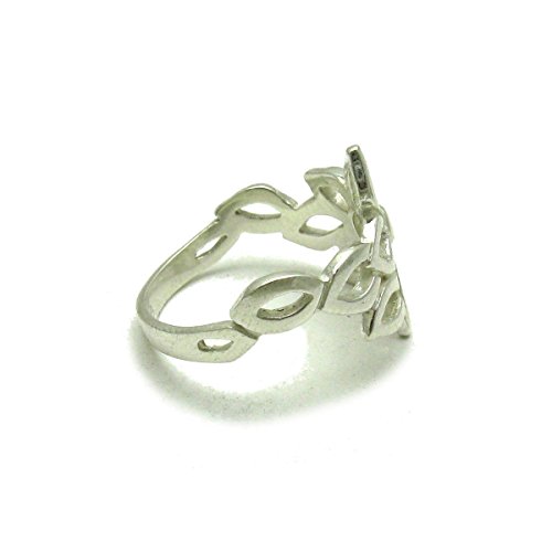 Bague argent sterling 925 massif fleur le cadeau idéal pour marquer un moment